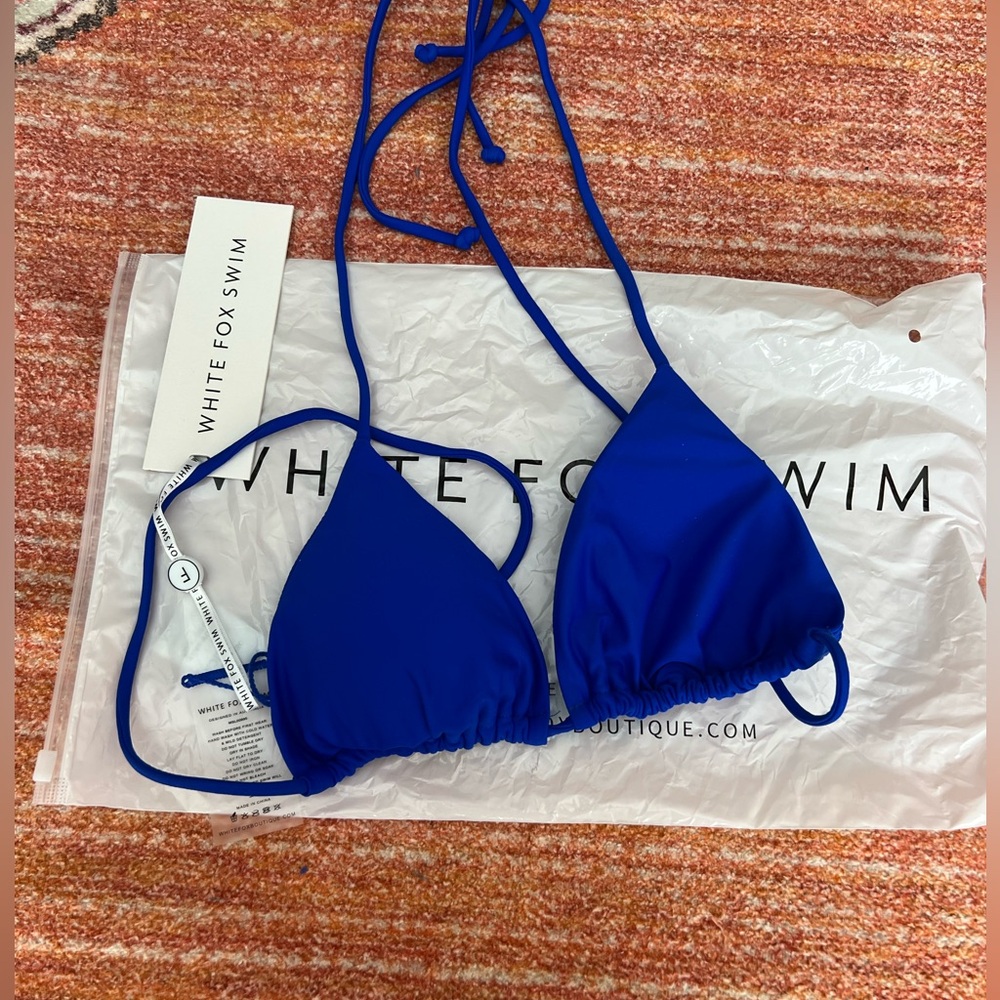 Women's Blue Bikini Top